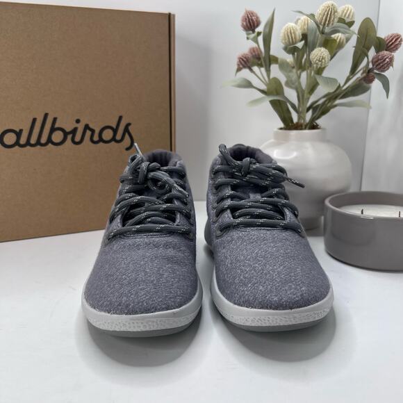 Allbirds Wool Runner-up Mizzles Water-Repellent Sneakers Medium Gray Women 6 NWB - Picture 2 of 10